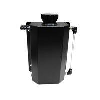 Universal 2L Coolant Radiator Overflow Recovery Tank Bottle Aluminum Black