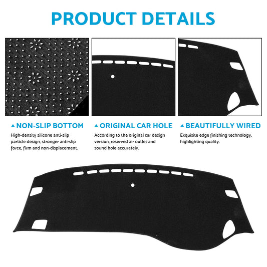 Non-Slip Dash Mat Suitable for Honda Odyssey RC 2.4L 2014-2019 Dashboard Cover