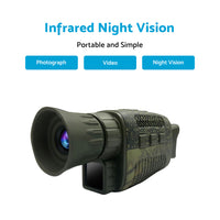 5x IR Night Vision Monocular Zoom Digital HD Telescope With 4K Video Camera Suitable For Hunting