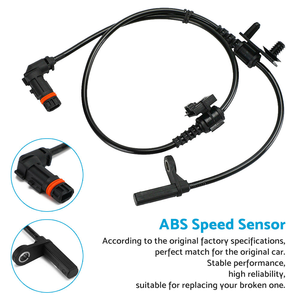 2x Front LH & RH ABS Speed Sensors Suitable For Chrysler 300C 4779244AD 4779244AA
