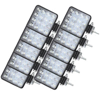 {{ 10x 4" Flood LED Work Lights 80W 12V Square IP68 Suitable For Vehicle/Boat }} - Buy Car Parts Online at {{ Kaka Auto Parts }}.
