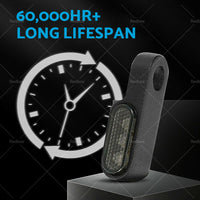 {{ 2X Mini LED Motorcycle Turn Signal Indicator Amber Blinker Light Lamp Black 3LED }} - Buy Car Parts Online at {{ Kaka Auto Parts }}.