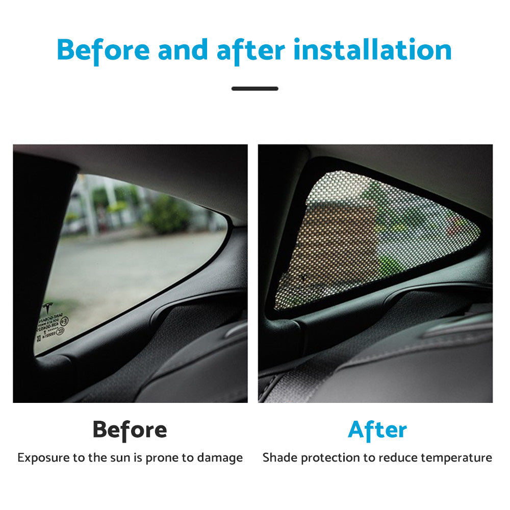 Front & Rear Sunroof Sun Shades Roof Protection Film Suitable For Tesla Model 3 2017-2021