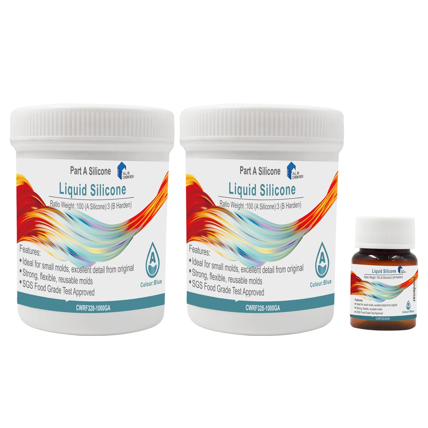 {{ SH25 Liquid Silicone Rubber Mould Making Kit 100:3 Mix - 1Kg 5Kg 10Kg Blue }} - Buy Car Parts Online at {{ Kaka Auto Parts }}.