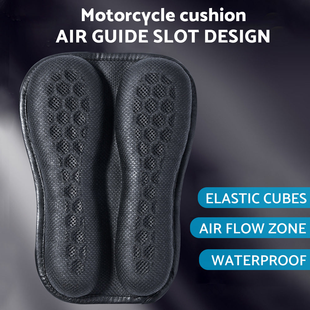{{ Foldable Passenger Motorcycle Gel Rear Seat Cushion 3D Honeycomb Structure }} - Buy Car Parts Online at {{ Kaka Auto Parts }}.