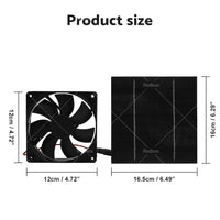 {{ 20W Solar Panel Powered Fan Mini Ventilator For Greenhouse Pet or Dog Chicken House }} - Buy Car Parts Online at {{ Kaka Auto Parts }}.