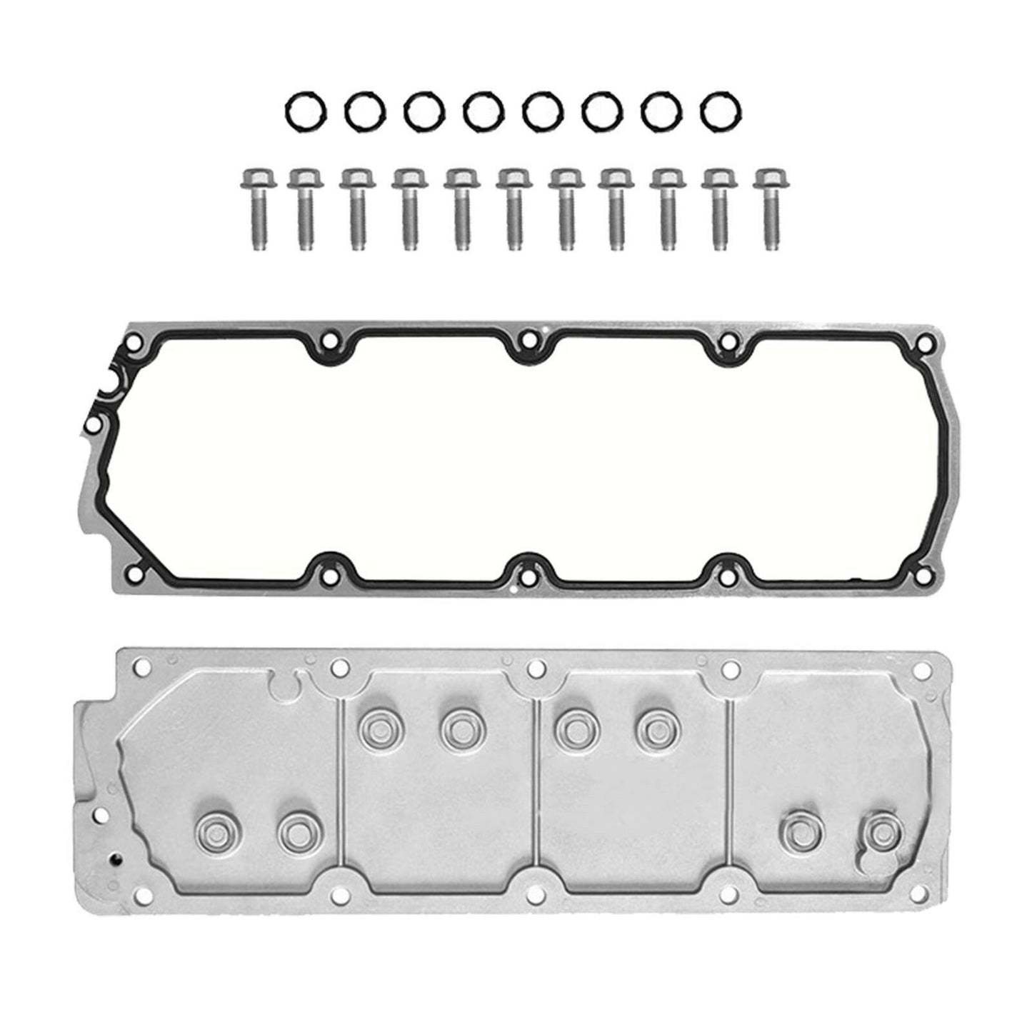 Engine Valley Cover Kit with Gasket Suitable For GMC Silverado SUV LS2 2007-2013
