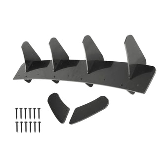 compare product 4 Fins Rear Bumper Diffuser Lip Spoiler Suitable For Volkswagen VW Golf MK7 GTI