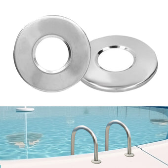 compare product Ladder Accessories 2Pcs Stainless Steel Bumpers Escutcheon Handrail Pool Covers