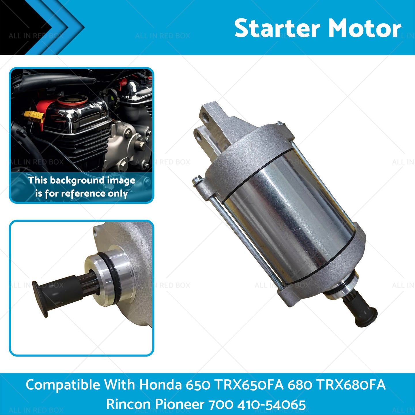{{ Starter Suitable For Honda 650 TRX650FA TRX680FA Rincon Pioneer 700 410-54065 }} - Buy Car Parts Online at {{ Kaka Auto Parts }}.