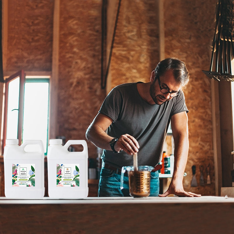 {{ 8Ltr Epoxy Resin 1 1 AB Kit Art DIY UV Crafts Glass  and  Water Clear Epoxy Coating }} - Buy Car Parts Online at {{ Kaka Auto Parts }}.