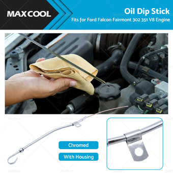 compare product Chrome Engine Oil Dip Stick  Housing Fits for Ford Falcon Fairmont 302 351 V8