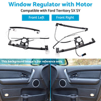 Front Left & Right Window Regulator with Motor Suitable For Ford Territory SX SY SZ 2004-2017