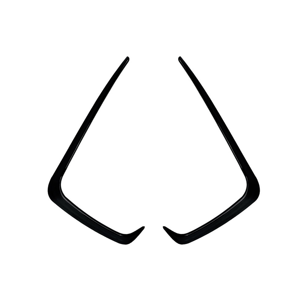 2x Gloss Black Front Side Air Vent Trims Suitable For Subaru WRX STI 2015-2017