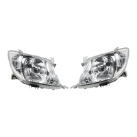Pair of Left & Right Headlight Lamps Suitable For Toyota Hilux 2WD / 4WD 2008-2012