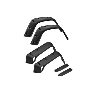 compare product Pocket Style Matte Black Fender Flares Jungle Guard Suitable For Jeep Wrangler TJ 1997-2006