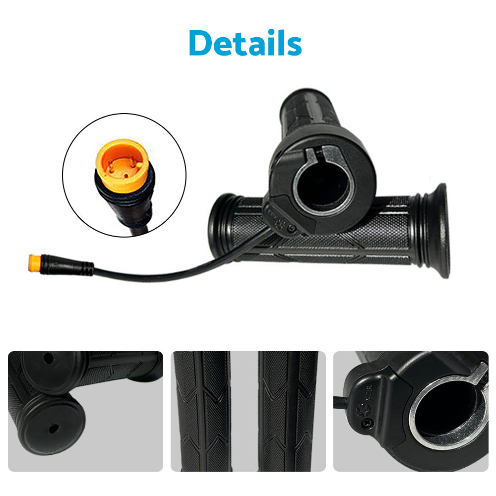 {{ Full Twist Throttle Electric Bike Ebike Right Hand 3Pin Bike Grip Twist Throttle }} - Buy Car Parts Online at {{ Kaka Auto Parts }}.