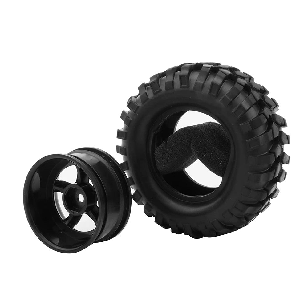 Wheels Rims Rubber Tires 12mm Hex Suitable For 1 or 10 Off-Road RC Rock Buggy Truck
