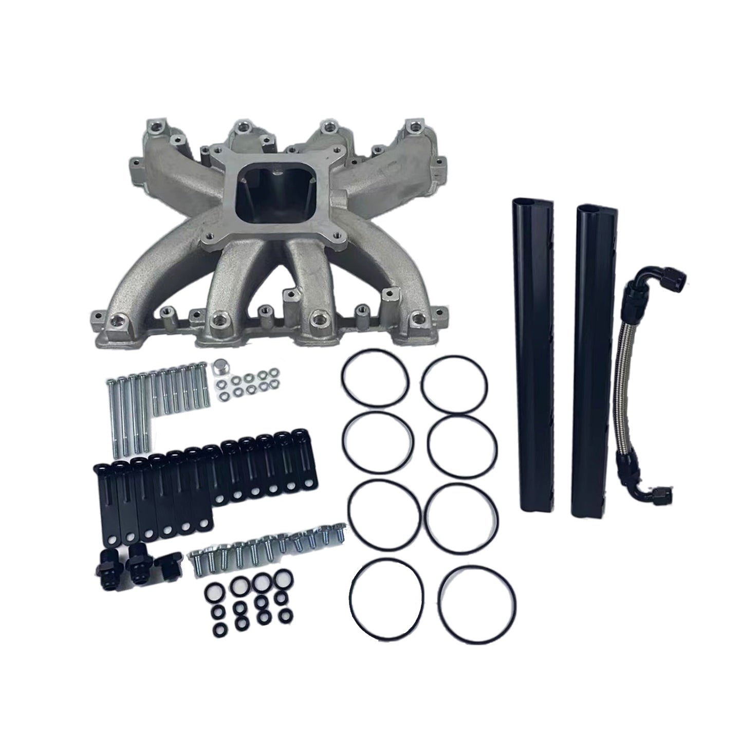 {{ Intake Manifold w/ Fuel Rails Suitable for Gen IV LS Super Victor LS3 EFI Engine }} - Buy Car Parts Online at {{ Kaka Auto Parts }}.