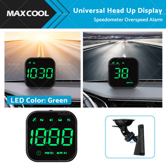 compare product Universal Car HUD Head Up Display LED Digital GPS Speedometer Overspeed Alarm