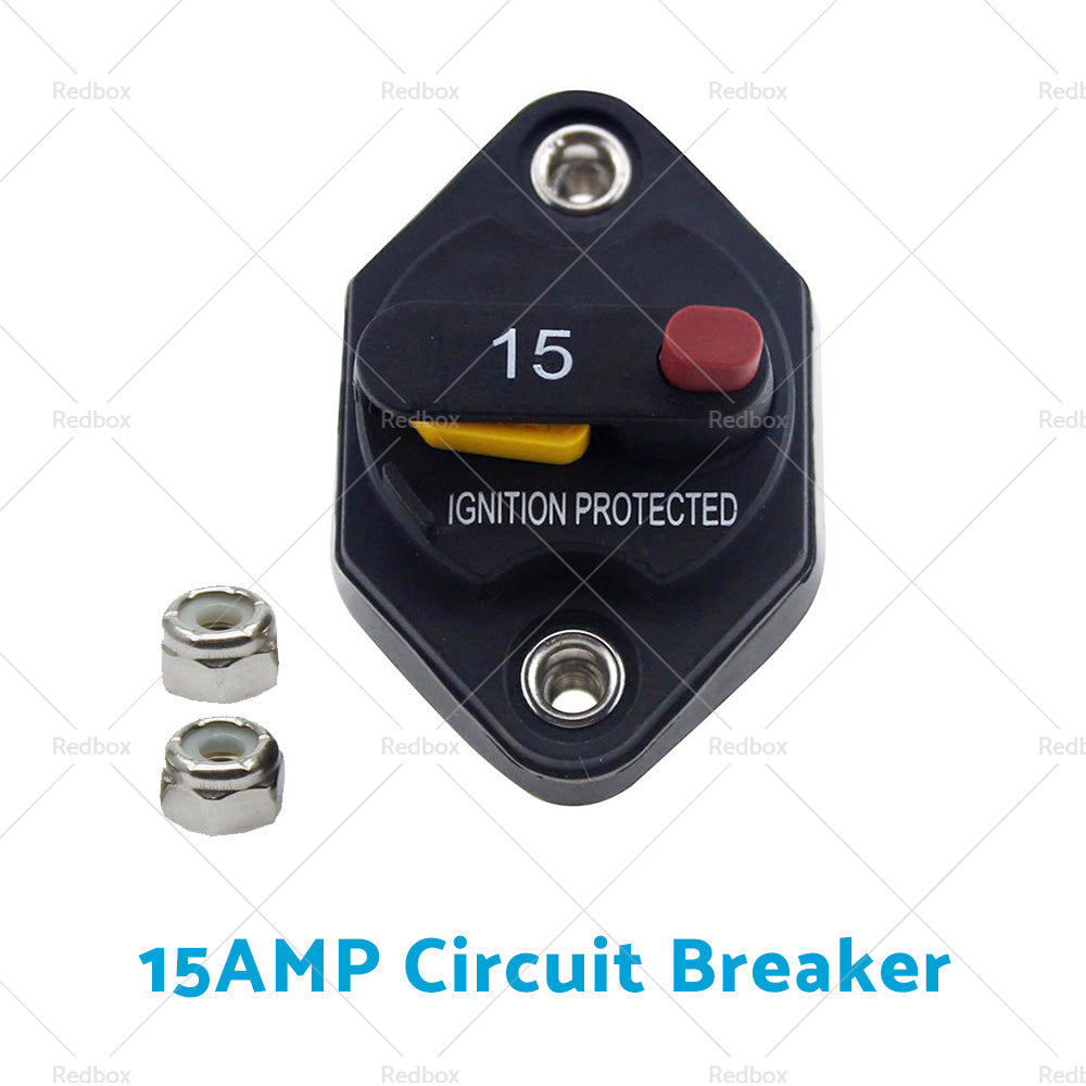 {{ 15/20/25/30/40/50A AMP Circuit Breaker Waterproof 12V 32V DC Manual Reset }} - Buy Car Parts Online at {{ Kaka Auto Parts }}.