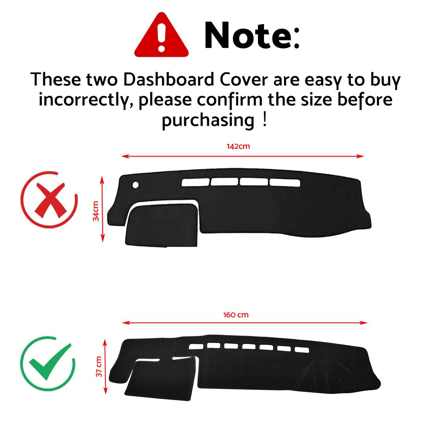 Dash Mat Suitable For Toyota Hiace 2005-2018 SLWB Van Non-Slip Dashboard Cover