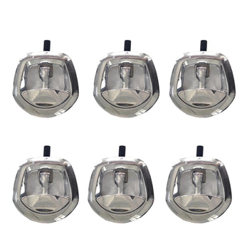 compare product 6 Set Chrome Power Operated Recessed Folding Whale Tail T-Lock Handle Toolbox