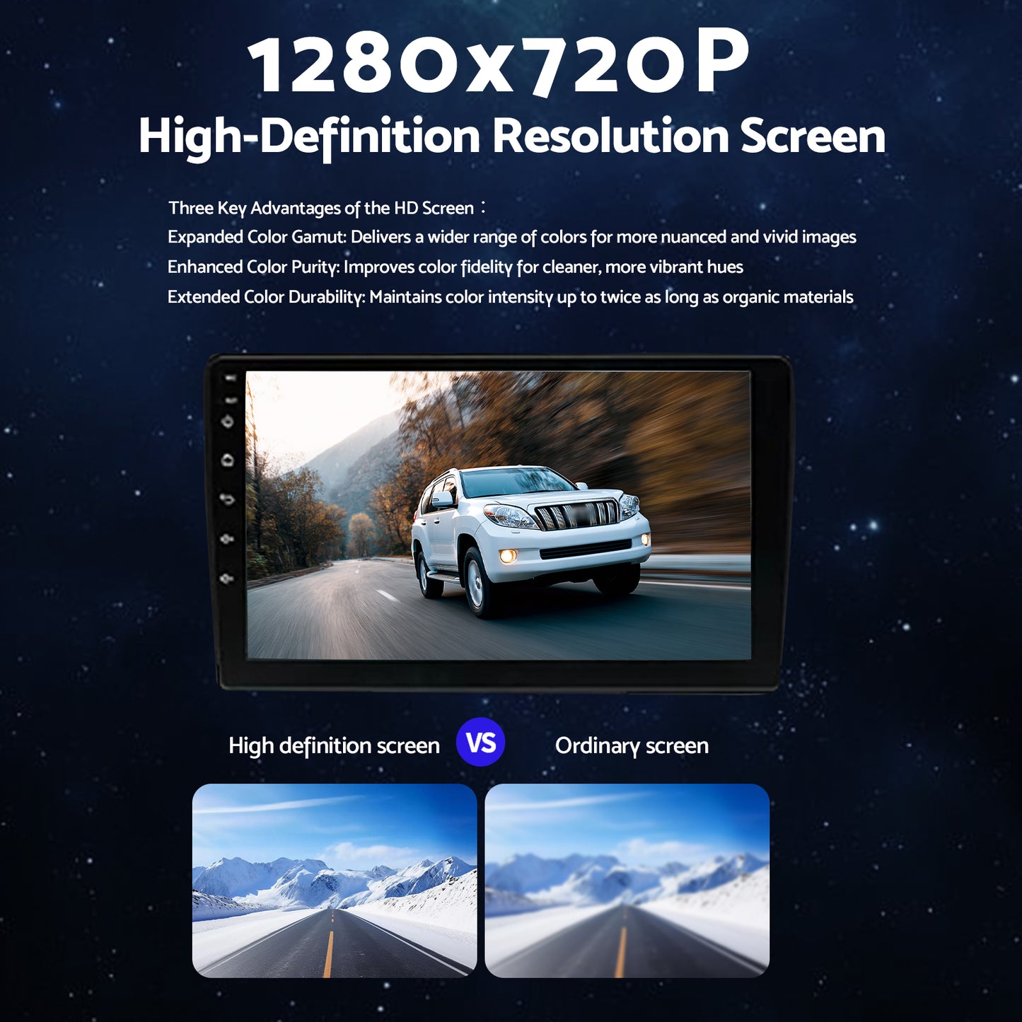 CarPlay Stereo Head Unit Suitable For Toyota Prado 02-09 Android 13 GPS 4+64G