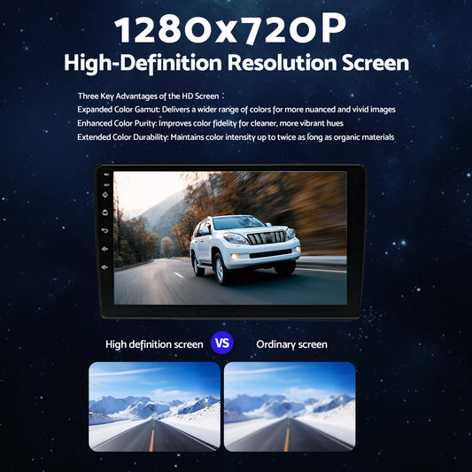 CarPlay Stereo Head Unit Suitable For Toyota Prado 02-09 Android 13 GPS 4+64G