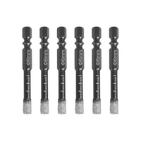 5x Dry Diamond Drill Bit 6mm For Porcelain Granite Tile Glass Ceramics Marble