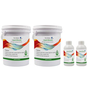 compare product SH25 Liquid Silicone Rubber Mould Making Kit 100:3 Part Mix Suitable For Casting 1Kg 2Kg 5Kg 10Kg Green