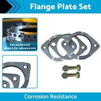 {{ 2.5in Universal Exhaust Flange Gasket Plate Bolt Nut Kit 300 63mm Stainless Steel }} - Buy Car Parts Online at {{ Kaka Auto Parts }}.