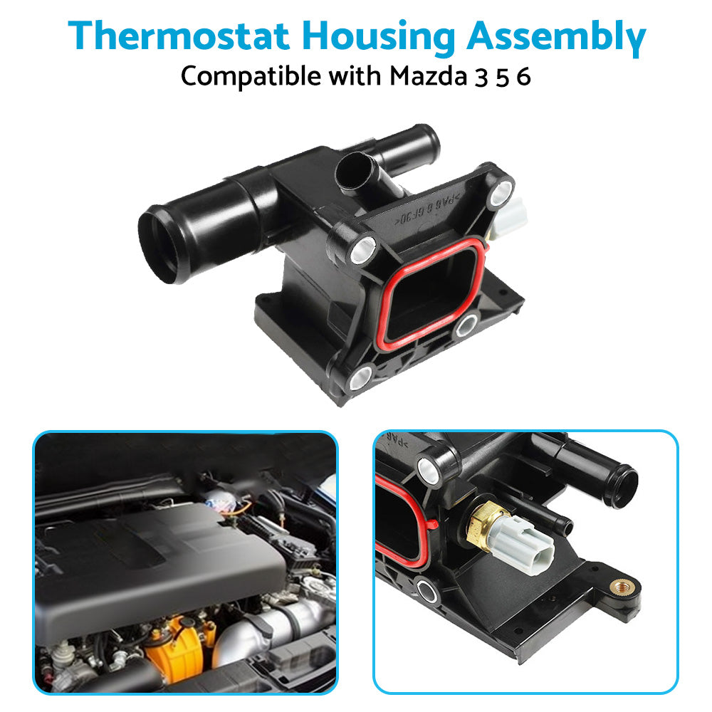 {{ LF941517Z Engine Coolant Thermostat Housing Suitable for Mazda 3 5 6 2006-2013 }} - Buy Car Parts Online at {{ Kaka Auto Parts }}.