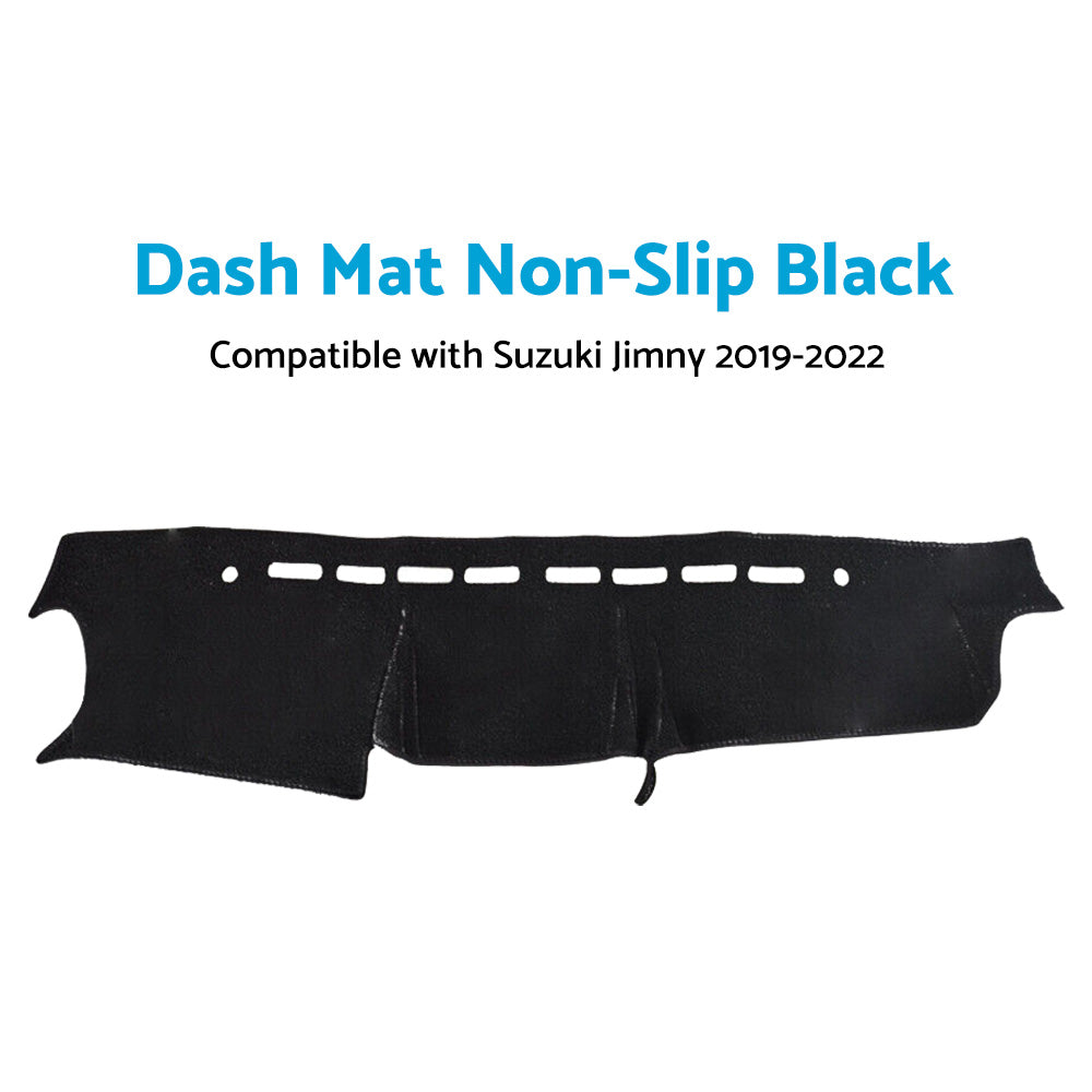 {{ Non-Slip Dash Mat Suitable For Suzuki Jimny 2019-2022 Dashboard Cover Black }} - Buy Car Parts Online at {{ Kaka Auto Parts }}.