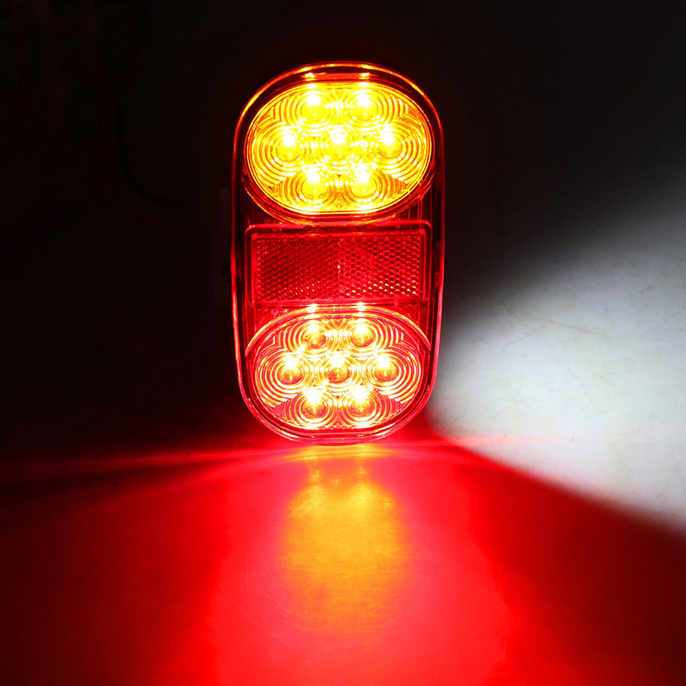 2x Trailer Tail Lights 28 LED Suitable For Truck, Camper, UTE, Caravan & 4WD Stop Indicator