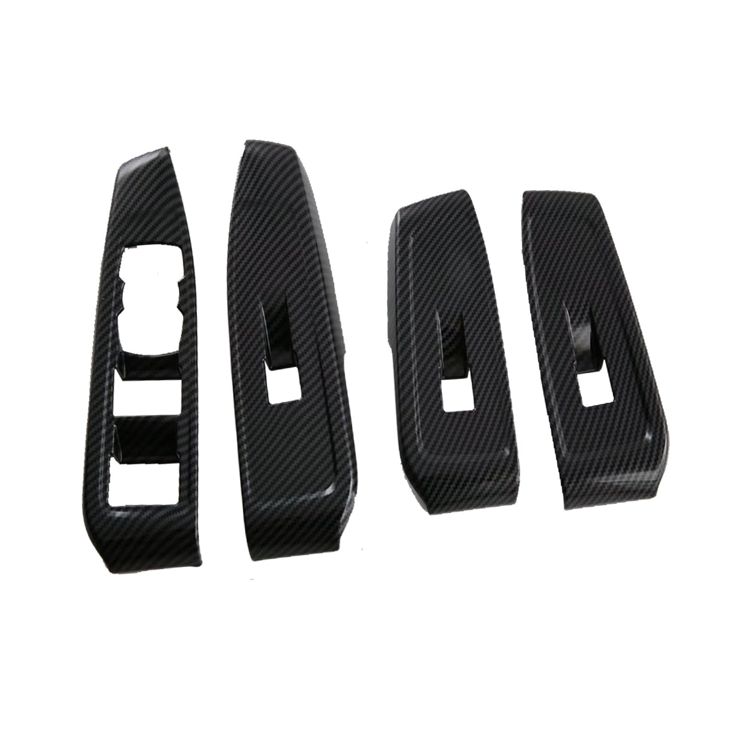 4x Carbon Car Window Control Panel Switch Cover Suitable For Ford Ranger