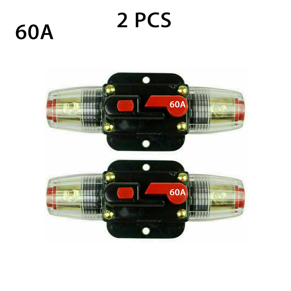 {{ 2 PCS AMP Circuit Breaker Dual Battery IP67 Waterproof 12V 24V Fuse Manual Reset }} - Buy Car Parts Online at {{ Kaka Auto Parts }}.