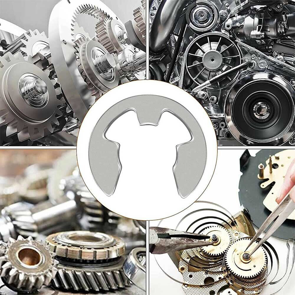 Stainless Steel E Clips C Circlip Kit Retaining Ring 400PCS Assorted M1.5-M15mm Suitable For General Mechanical Applications