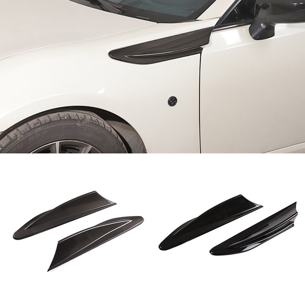 Black Side Fender Fin Vent Trim Suitable For Toyota 86 2012-2020 / Subaru BRZ 2012-2020