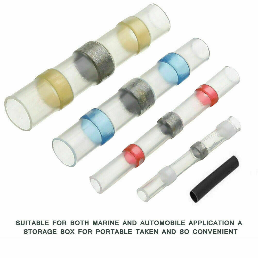 {{ Solder Seal Sleeve Heat Shrink Butt Wire Connectors Terminals Waterproof }} - Buy Car Parts Online at {{ Kaka Auto Parts }}.