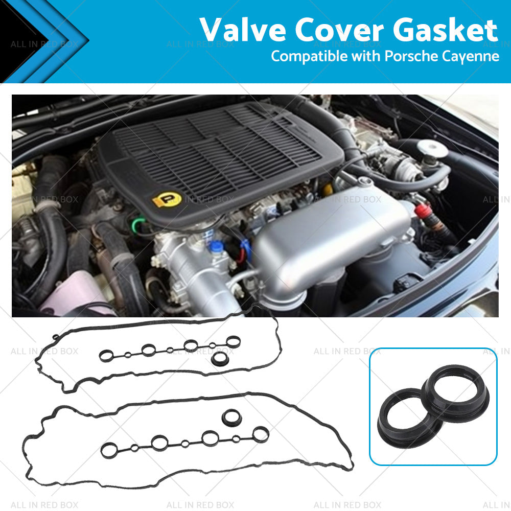 {{ Left Right Valve Cover Gasket Spark Plug Seals Cam Gasket Suitable for Cayenne }} - Buy Car Parts Online at {{ Kaka Auto Parts }}.