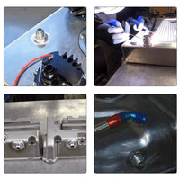 AN8 Male Aluminium Weld-On JIC Bungs x 2 Fitting -10AN JXSS032-10-A