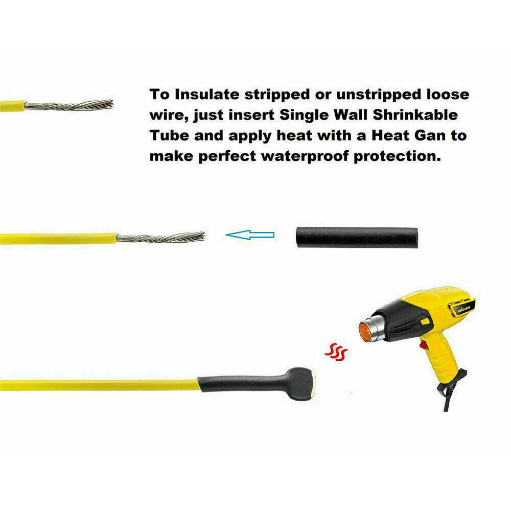 {{ Solder Seal Sleeve Heat Shrink Butt Wire Connectors Terminals Waterproof }} - Buy Car Parts Online at {{ Kaka Auto Parts }}.