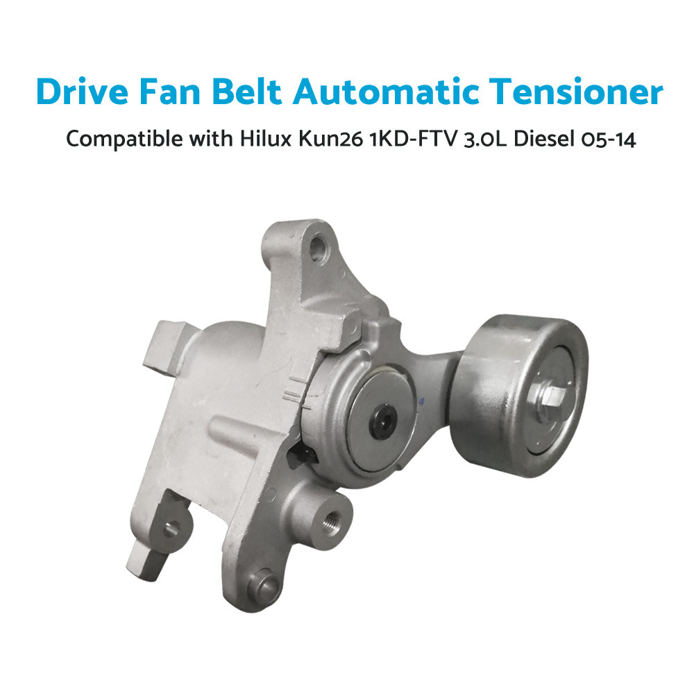 {{ Drive Fan Belt Tensioner Suitable For Hilux KUN25 KUN26 1KD-FTV 3. 0 Diesel 05-14 }} - Buy Car Parts Online at {{ Kaka Auto Parts }}.
