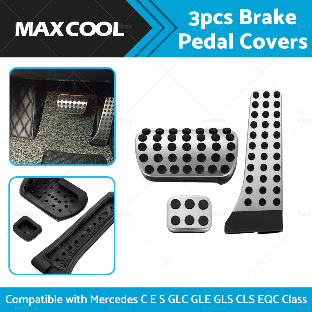 {{ 3PCS Brake Pedal Pad Cover Suitable For Mercedes C E S GLC GLE GLS CLS EQC Class }} - Buy Car Parts Online at {{ Kaka Auto Parts }}.