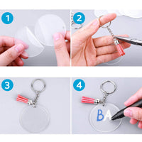 Bulk Keychain Ornament Set 150PCS Sublimation Blank Keychains Suitable For Crafts & Jewelry