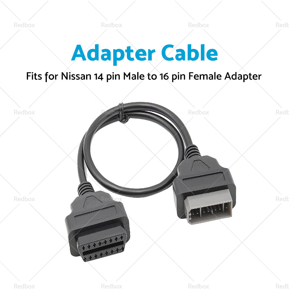 {{ For Nissan 14 Pin OBD1 to 16 Pin OBD2 Car Diagnostic Connector Adapter Cable }} - Buy Car Parts Online at {{ Kaka Auto Parts }}.