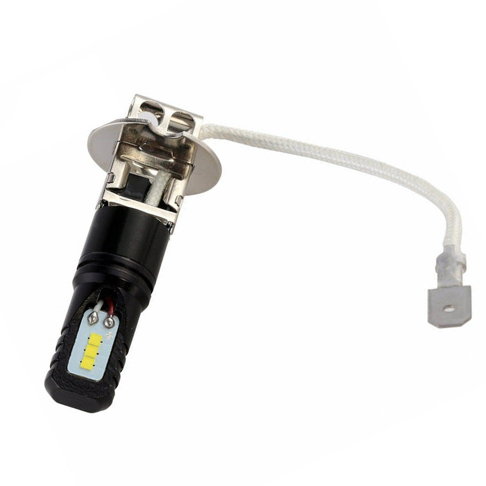 2x H3 80W 6000LM LED Headlight Bulbs White 6500K Suitable For Car Use