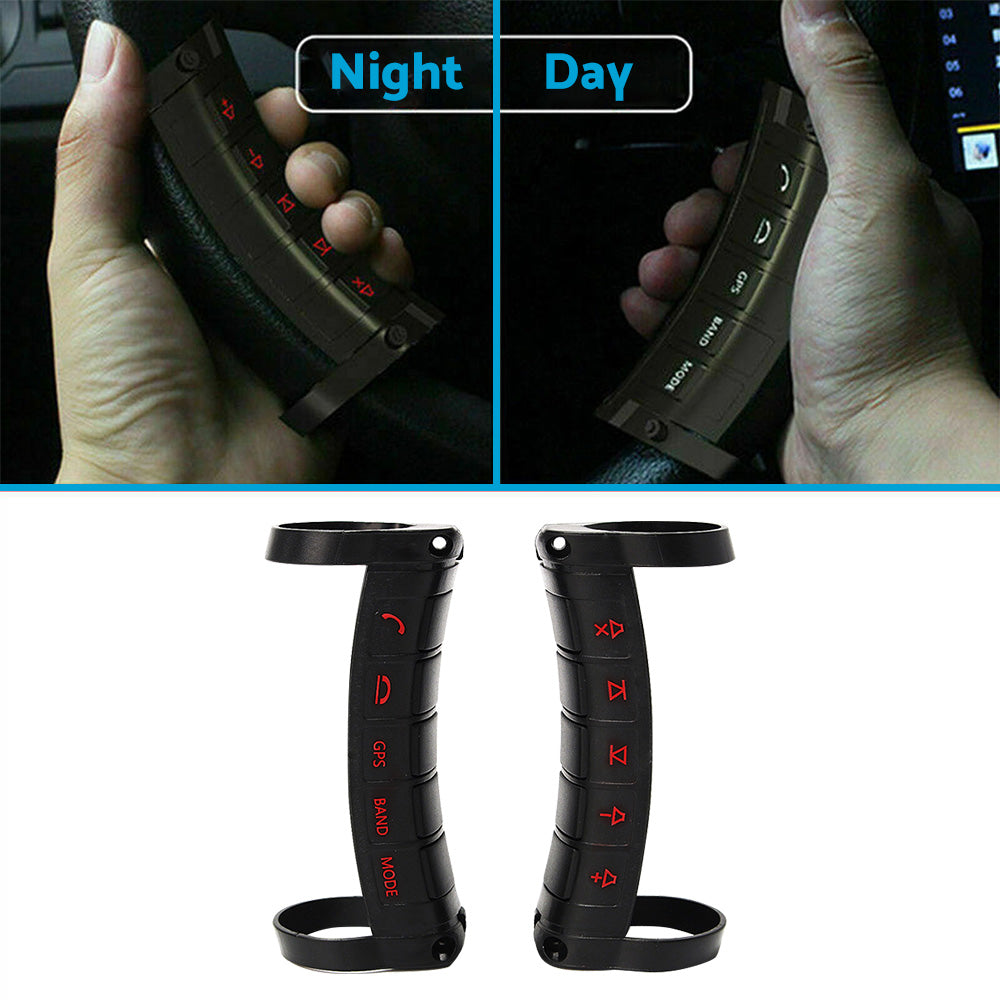 LED Wireless Bluetooth Car Steering Wheel Button Controller Suitable For Auto Stereo
