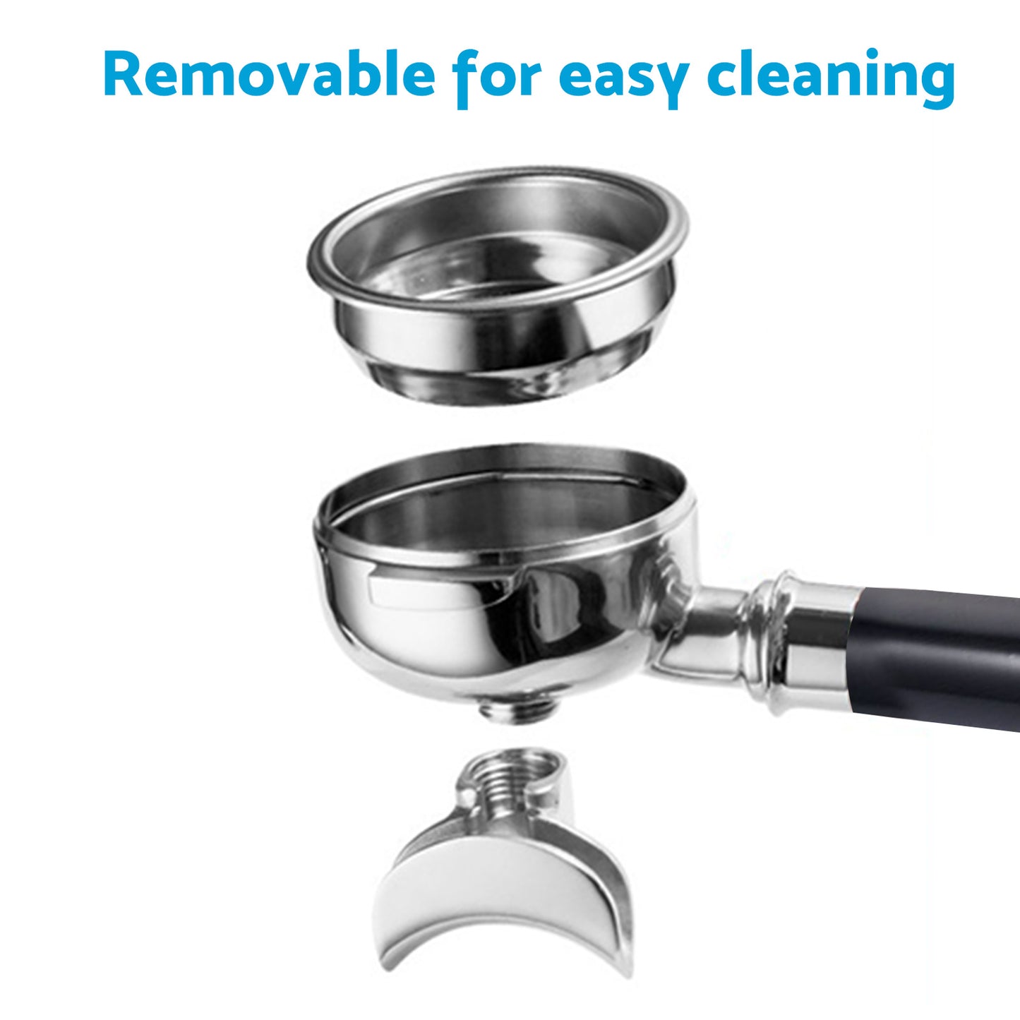 58MM 2 Spout Filter Portafilter Suitable For E61 Expobar Gemilai Coffee Machine